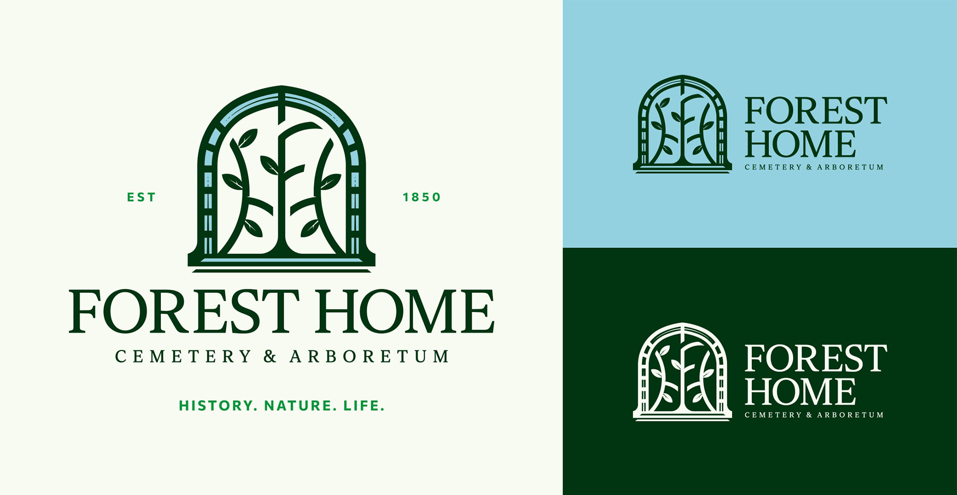 Forest Home Cemetery & Arboretum logo