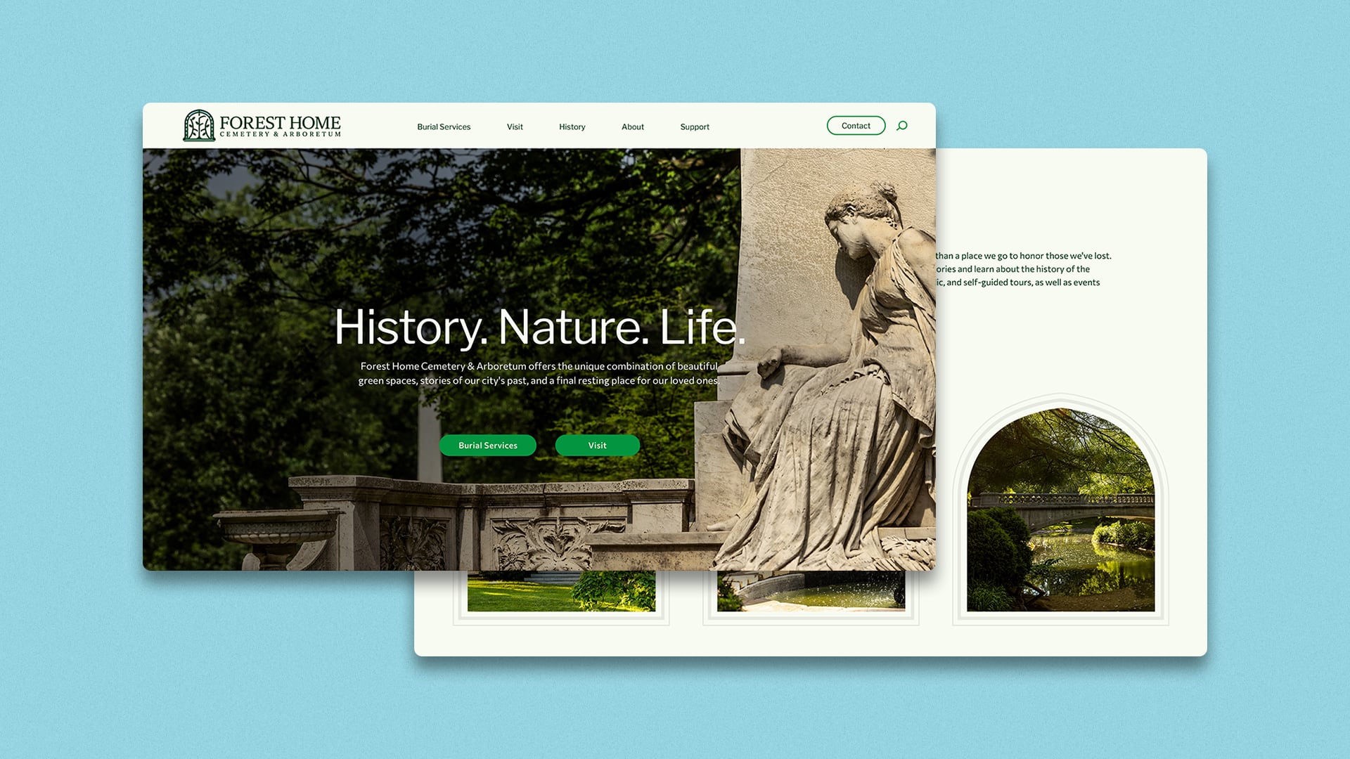 Forest Home Cemetery & Arboretum Website
