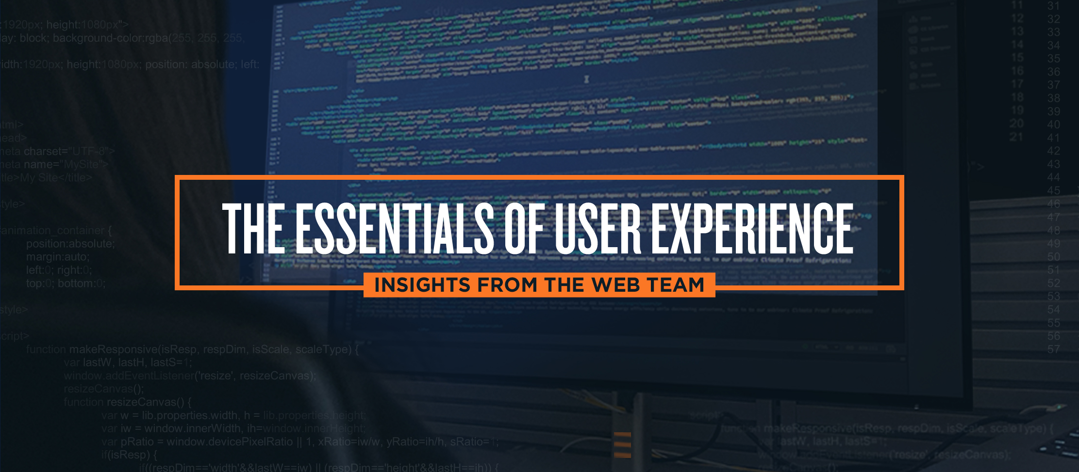 The essentials of user experience: Insights from the EPIC web team